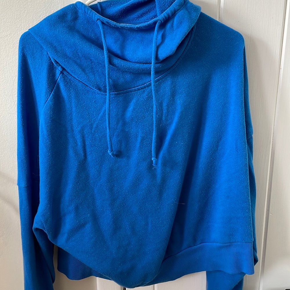 Royal Blue SO Cowl Neck Sweatshirt/Lounge Wear - Size L (EUC)